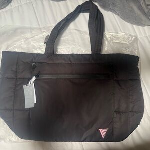 Victoria’s Secret Black Puffer Tote Bag